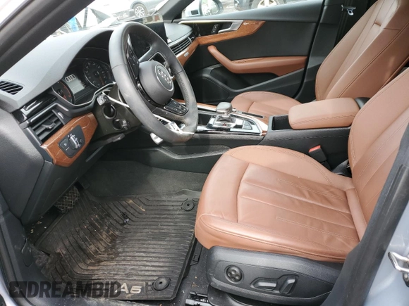 2023 Audi A5 Sportback Premium z VIN WAUABCF52PA027060, wystawiony jako Copart lot #42776085 z przebiegiem 18 968 mil mil oraz Szkoda całkowita • Salvage title. Historia ofert i sprzedaży dostępna na DreamBid. Obrazek 7.