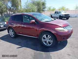 2009 Nissan Murano SL with VIN JN8AZ18W89W138151, listed as a IAAI auction lot 42053921 with 98,498 mi miles. Bid and sale history available at carsss.com. Image 1.