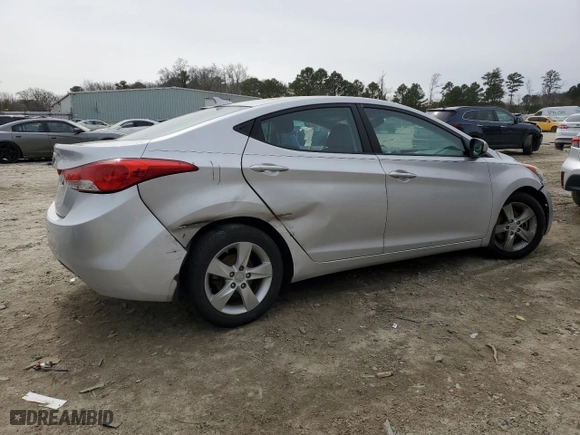 2013 Hyundai Elantra GLS PZEV with VIN KMHDH4AE5DU851748, listed as a Copart auction lot 48016695 with 83,272 mi miles and Salvage Title. Bid and sale history available at carsss.com. Image 3.