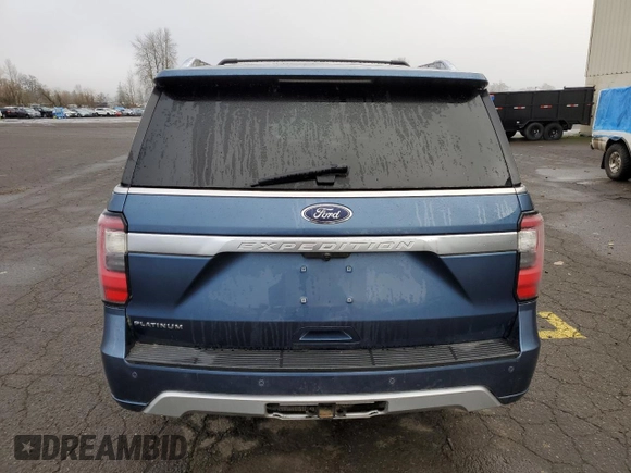 2020 Ford Expedition Platinum with VIN 1FMJU1MT5LEA62905, listed as a Copart auction lot 81259334 with 0 mi miles and Salvage Title. Bid and sale history available at carsss.com. Image 6.