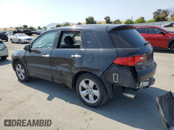 2009 Acura RDX Technology with VIN 5J8TB18539A004789, listed as a Copart auction lot 59230885 with 124,232 mi miles and Salvage title. Bid and sale history available at DreamBid. Image 2.