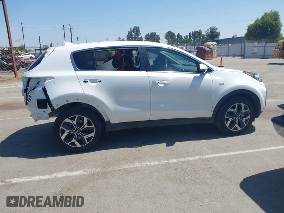 2021 Kia Sportage EX with VIN KNDPNCAC3M7886337, listed as a IAAI auction lot 42257589 with 45,216 mi miles and . Bid and sale history available at DreamBid. Image 14.