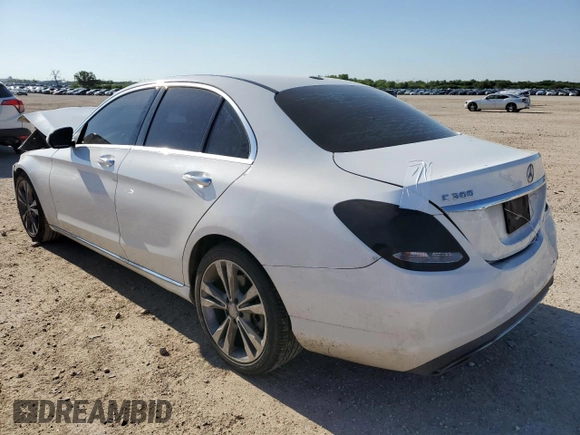 2016 Mercedes-Benz C 300 with VIN 55SWF4JB1GU132386, listed as a Copart auction lot 56716635 with 121,186 mi miles and Salvage title. Bid and sale history available at DreamBid. Image 2.