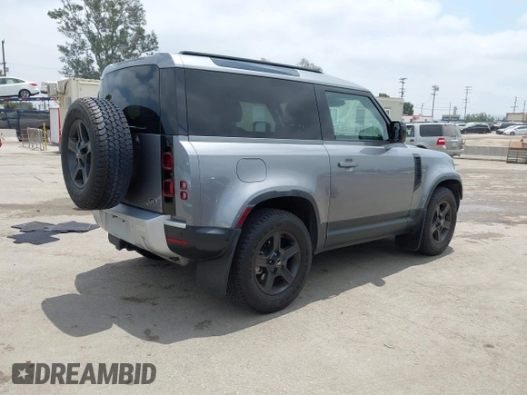 2021 Land Rover Defender with VIN SALEK6RX9M2059022, listed as a IAAI auction lot 42396995 with 53,015 mi miles and . Bid and sale history available at DreamBid. Image 4.