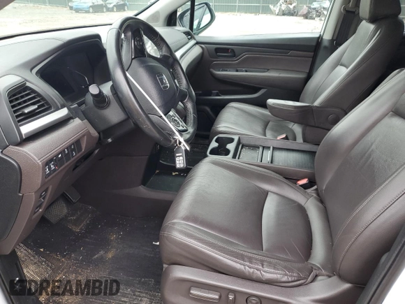2020 Honda Odyssey EX-L with VIN 5FNRL6H76LB064052, listed as a Copart auction lot 53358455 with 58,167 mi miles and Salvage Title. Bid and sale history available at carsss.com. Image 7.