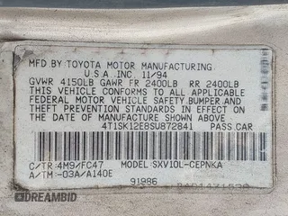 1995 Toyota Camry LE z VIN 4T1SK12E8SU872841, wystawiony jako IAAI lot #42025861 z przebiegiem 228 747 mil mil oraz . Historia ofert i sprzedaży dostępna na DreamBid. Obrazek 9.