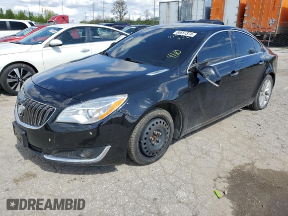 2014 Buick Regal Premium I with VIN 2G4GN5EX0E9316946, listed as a Copart auction lot 54612275 with 61,803 mi miles and Salvage Title. Bid and sale history available at carsss.com. Image 1.