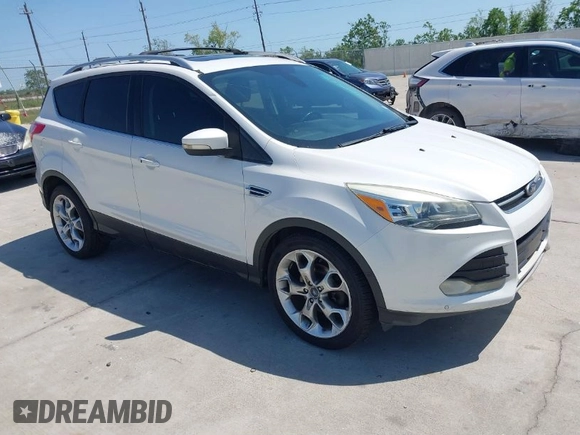 2013 Ford Escape Titanium with VIN 1FMCU0J9XDUA33872, listed as a IAAI auction lot 42009286 with 161,677 mi miles. Bid and sale history available at carsss.com. Image 1.