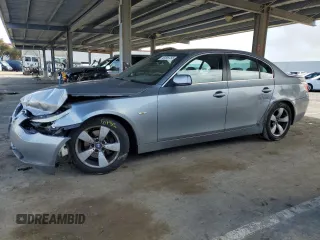 2004 BMW 5 Series 530i with VIN WBANA735X4B808964, listed as a Copart auction lot 49295755 with 143,316 mi miles and Salvage Title. Bid and sale history available at carsss.com. Image 1.