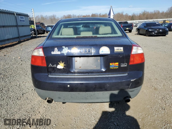 2002 Audi A4 3.0L with VIN WAULT68EX2A115724, listed as a Copart auction lot 79396474 with 212,347 mi miles and Salvage Title. Bid and sale history available at carsss.com. Image 6.