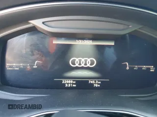 2022 Audi Q7 Premium Plus with VIN WA1LJBF74ND017937, listed as a Copart auction lot 43745035 with 22,989 mi miles and Salvage title. Bid and sale history available at DreamBid. Image 9.