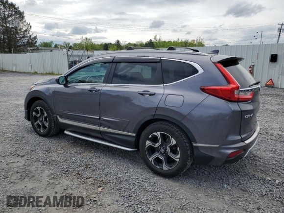 2018 Honda CR-V Touring with VIN 5J6RW2H96JL004858, listed as a Copart auction lot 56644945 with 27,642 mi miles and Salvage title. Bid and sale history available at DreamBid. Image 2.