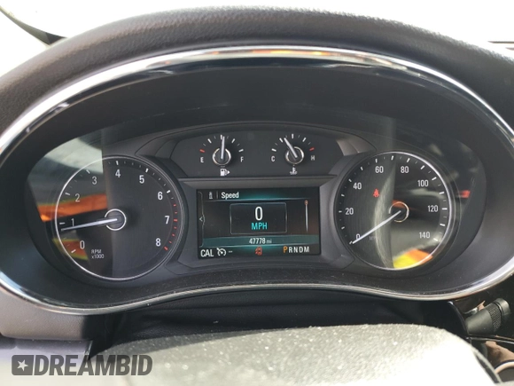 2018 Buick Encore Preferred with VIN KL4CJASB5JB703348, listed as a Copart auction lot 50417355 with 47,778 mi miles and Salvage Title. Bid and sale history available at DreamBid. Image 9.