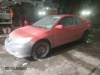 2004 Honda Civic EX with VIN 1HGEM21974L067543, listed as a Copart auction lot 46064795 with 200,021 mi miles and Salvage Title. Bid and sale history available at DreamBid. Image 1.