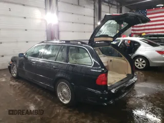 2003 BMW 5 Series 525iAT with VIN WBADS43443GE11057, listed as a Copart auction lot 44243155 with 174,926 mi miles and Salvage Title. Bid and sale history available at carsss.com. Image 2.