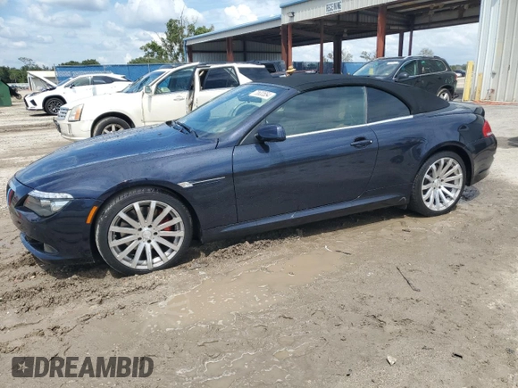 2008 BMW 6 Series 650i with VIN WBAEB53568CX63345, listed as a Copart auction lot 70633554 with 91,046 mi miles and Salvage Title. Bid and sale history available at carsss.com. Image 1.
