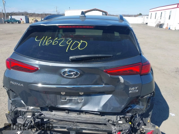 2021 Hyundai Kona Ultimate with VIN KM8K5CA51MU730340, listed as a IAAI auction lot 41662900 with 63,660 mi miles and . Bid and sale history available at carsss.com. Image 17.