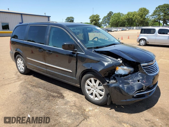 2016 Chrysler Town & Country Touring with VIN 2C4RC1BG8GR110695, listed as a Copart auction lot 53125305 with 75,752 mi miles and Salvage Title. Bid and sale history available at carsss.com. Image 4.