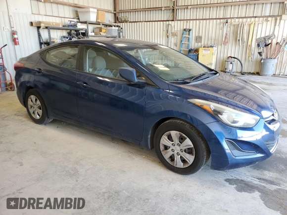 2016 Hyundai Elantra SE with VIN 5NPDH4AE9GH752076, listed as a Copart auction lot 53437545 with 117,971 mi miles and Clean Title. Bid and sale history available at DreamBid. Image 4.