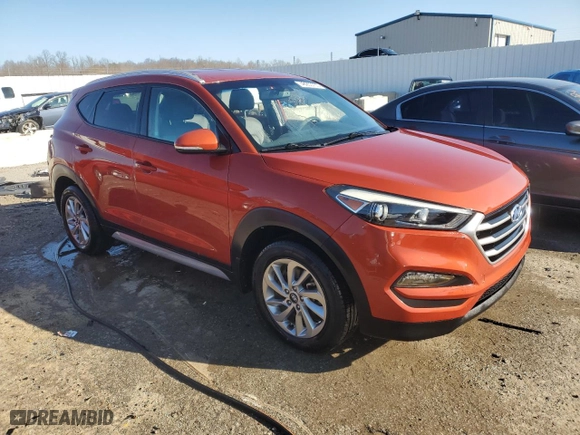 2017 Hyundai Tucson SE Plus with VIN KM8J33A46HU421039, listed as a Copart auction lot 48953705 with 125,365 mi miles and Salvage Title. Bid and sale history available at carsss.com. Image 4.