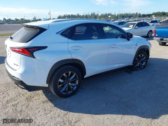 2021 Lexus NX with VIN JTJSARBZ8M2199988, listed as a IAAI auction lot 41034202 with 48306 miles. Bid and sale history available at carsss.com. Image 4.