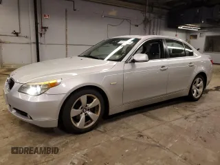 2007 BMW 5 Series 530i with VIN WBANE73597CM50002, listed as a Copart auction lot 83664944 with 205,201 mi miles and Clean Title. Bid and sale history available at DreamBid. Image 1.