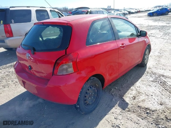 2007 Toyota Yaris with VIN JTDJT923775034473, listed as a IAAI auction lot 41598782 with 203,121 mi miles. Bid and sale history available at carsss.com. Image 4.