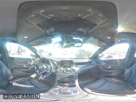 2017 Mercedes-Benz C 300 with VIN WDDWF4KB8HR214942, listed as a Copart auction lot 53439155 with 112,240 mi miles and Salvage Title. Bid and sale history available at carsss.com. Image 14.