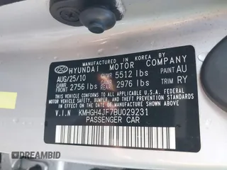 2011 Hyundai Equus Signature с VIN KMHGH4JF7BU029231, выставлен на аукционе IAAI как лот 41660325 с пробегом 208 452 миль миль и . История ставок и продаж доступна на DreamBid. Изображение 9.