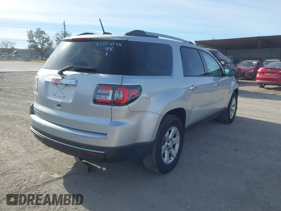 2016 GMC Acadia SLE with VIN 1GKKRNED0GJ243419, listed as a IAAI auction lot 41066066 with 123,933 mi miles and . Bid and sale history available at DreamBid. Image 4.