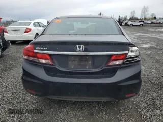 2015 Honda Civic Sedan LX with VIN 19XFB2E55FE071473, listed as a Copart auction lot 49604395 with 255,389 mi miles and Salvage Title. Bid and sale history available at carsss.com. Image 6.