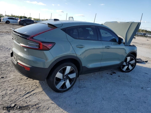 2023 Volvo C40 Recharge Pure Electric Ultimate with VIN YV4ED3GM7P2048563, listed as a Copart auction lot 78019884 with 12,309 mi miles and Non Repairable. Bid and sale history available at carsss.com. Image 3.