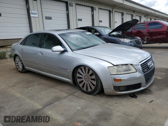 2006 Audi A8 4.2L z VIN WAUML44E26N004694, wystawiony jako Copart lot #57714175 z przebiegiem Nie podano mil oraz Tytuł czysty. Historia ofert i sprzedaży dostępna na DreamBid. Obrazek 4.