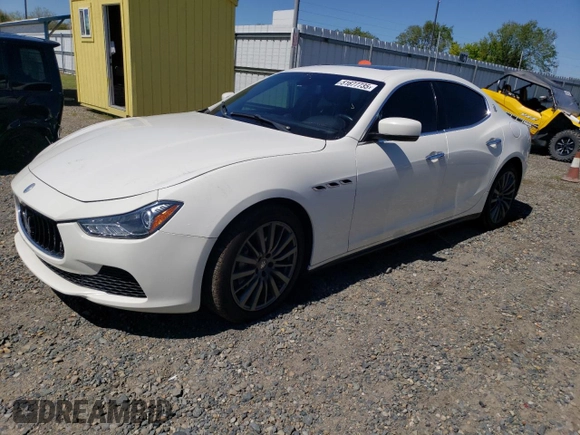 2016 Maserati Ghibli z VIN ZAM57XSA8G1166993, wystawiony jako Copart lot #51677735 z przebiegiem 58 215 mil mil oraz Tytuł czysty. Historia ofert i sprzedaży dostępna na DreamBid. Obrazek 1.