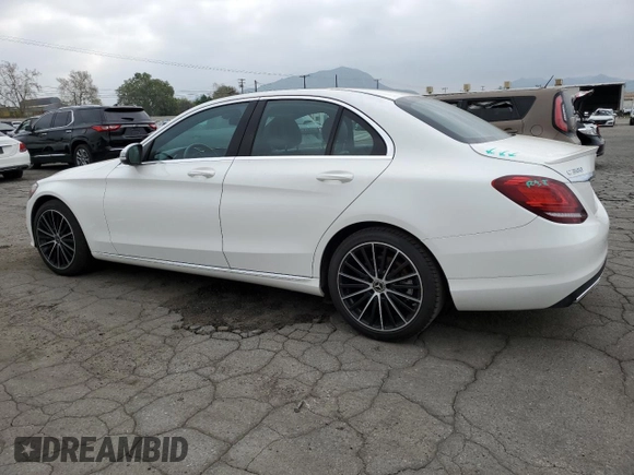 2019 Mercedes-Benz C 300 with VIN WDDWF8DBXKR458622, listed as a Copart auction lot 49896715 with 77,711 mi miles and Salvage Title. Bid and sale history available at DreamBid. Image 2.