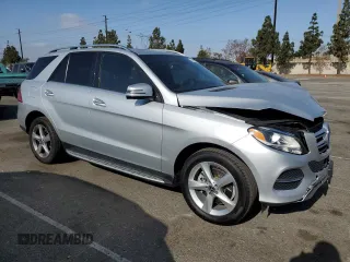 2017 Mercedes-Benz GLE 350 with VIN 4JGDA5JB8HA972927, listed as a Copart auction lot 61442225 with 46,473 mi miles and Salvage title. Bid and sale history available at DreamBid. Image 4.