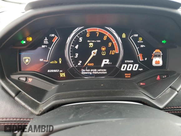 2017 Lamborghini Huracan LP 610-4 z VIN ZHWUR1ZF0HLA06387, wystawiony jako Copart lot #78894714 z przebiegiem 20 903 mil mil oraz Szkoda całkowita • Salvage title. Historia ofert i sprzedaży dostępna na DreamBid. Obrazek 9.