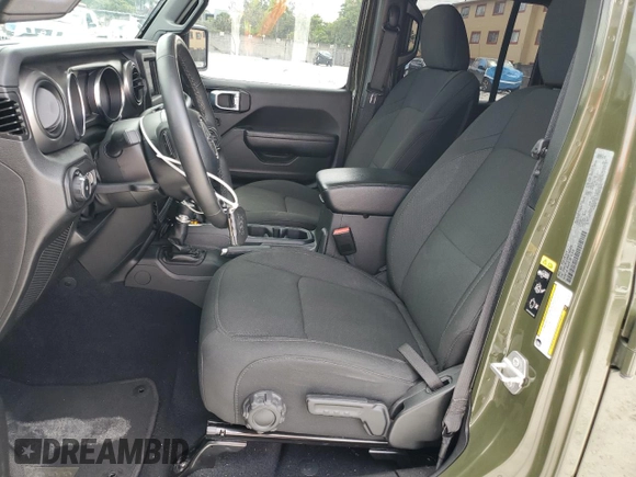 2022 Jeep Wrangler Unlimited Sport S with VIN 1C4HJXDGXNW180320, listed as a Copart auction lot 53289025 with 25,816 mi miles and Salvage Title. Bid and sale history available at carsss.com. Image 7.