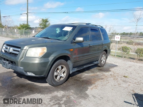 2006 Honda Pilot EX-L with VIN 2HKYF18786H506289, listed as a IAAI auction lot 41507906 with 283,470 mi miles and . Bid and sale history available at DreamBid. Image 2.