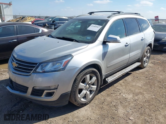 2016 Chevrolet Traverse LT with VIN 1GNKRGKD3GJ176589, listed as a IAAI auction lot 41489907 with 195,141 mi miles. Bid and sale history available at carsss.com. Image 2.