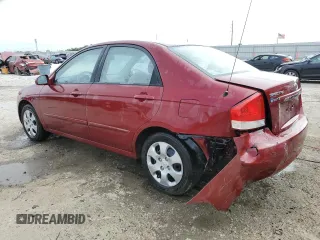 2007 Kia Spectra EX with VIN KNAFE121775427693, listed as a Copart auction lot 76727994 with 100,197 mi miles and Salvage Title. Bid and sale history available at carsss.com. Image 2.