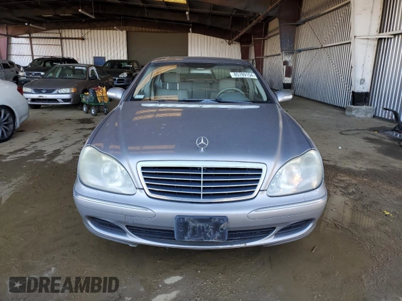 2004 Mercedes-Benz S-Class 4.3L with VIN WDBNG70JX4A392518, listed as a Copart auction lot 85789154 with 156,840 mi miles and Clean Title. Bid and sale history available at carsss.com. Image 5.