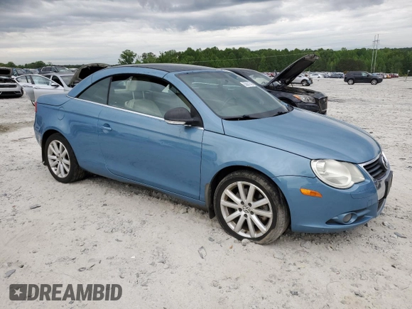 2008 Volkswagen Eos Turbo with VIN WVWBA71F18V014408, listed as a Copart auction lot 53831745 with 195,423 mi miles and Clean Title. Bid and sale history available at DreamBid. Image 4.