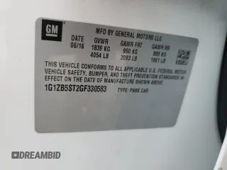 2016 Chevrolet Malibu LS z VIN 1G1ZB5ST2GF330583, wystawiony jako Copart lot #60837225 z przebiegiem 70 610 mil mil oraz Szkoda całkowita • Salvage title. Historia ofert i sprzedaży dostępna na DreamBid. Obrazek 12.