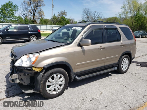 2005 Honda CR-V EX SE with VIN JHLRD789X5C010115, listed as a Copart auction lot 53477035 with 142,670 mi miles and Salvage Title. Bid and sale history available at DreamBid. Image 1.