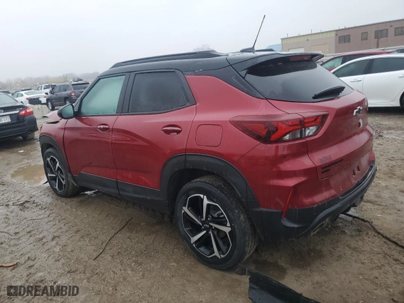 2021 Chevrolet TrailBlazer RS with VIN KL79MUSL8MB099751, listed as a Copart auction lot 44063515 with 50,455 mi miles and Salvage Title. Bid and sale history available at carsss.com. Image 2.