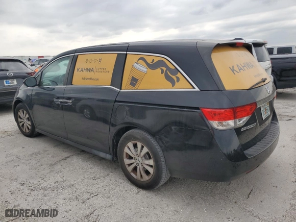 2014 Honda Odyssey EX with VIN 5FNRL5H43EB013787, listed as a Copart auction lot 76484784 with 0 mi miles and Salvage Title. Bid and sale history available at carsss.com. Image 2.