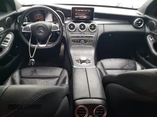2017 Mercedes-Benz C 300 with VIN 55SWF4JB2HU234300, listed as a Copart auction lot 49301735 with 56,919 mi miles and Salvage Title. Bid and sale history available at DreamBid. Image 8.