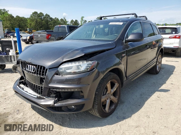 2013 Audi Q7 S line Prestige with VIN WA1DGAFE4DD001201, listed as a Copart auction lot 54495105 with 145,557 mi miles and Clean title. Bid and sale history available at DreamBid. Image 1.