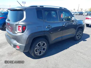 2016 Jeep Renegade Limited with VIN ZACCJBDT3GPD51130, listed as a IAAI auction lot 41725925 with 165,748 mi miles and . Bid and sale history available at DreamBid. Image 4.
